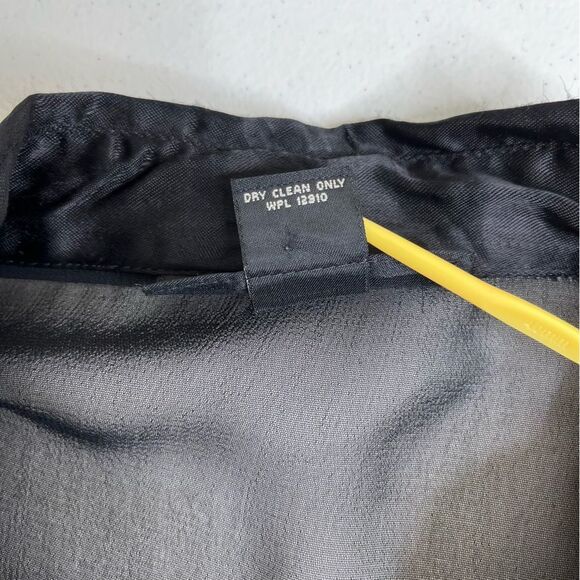 Lane Bryant Designs Collection Black Beaded Lace Button Front Shirt Women 14 16 - Picture 7 of 15